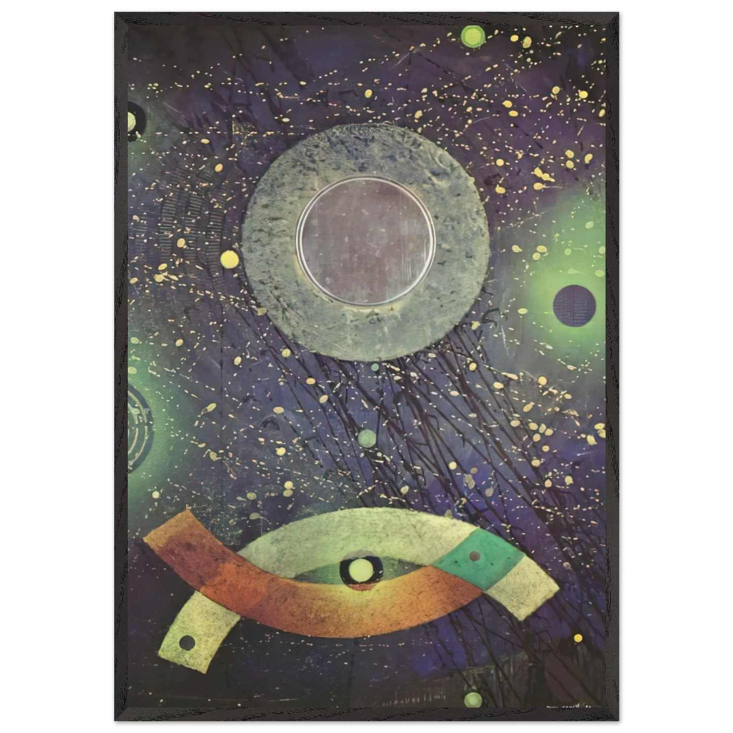 La Derniere Foret - Max Ernst 70x100 cm / 28x40 inches Framed Art Print – Black Wooden Frame