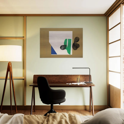 Enter Laughing - 1964 - Howard Hodgkin Brushed Aluminum Print - 70x100 cm / 28x40 inches | Howard Hodgkin Aluminum Print | Howard Hodgkin Prints
