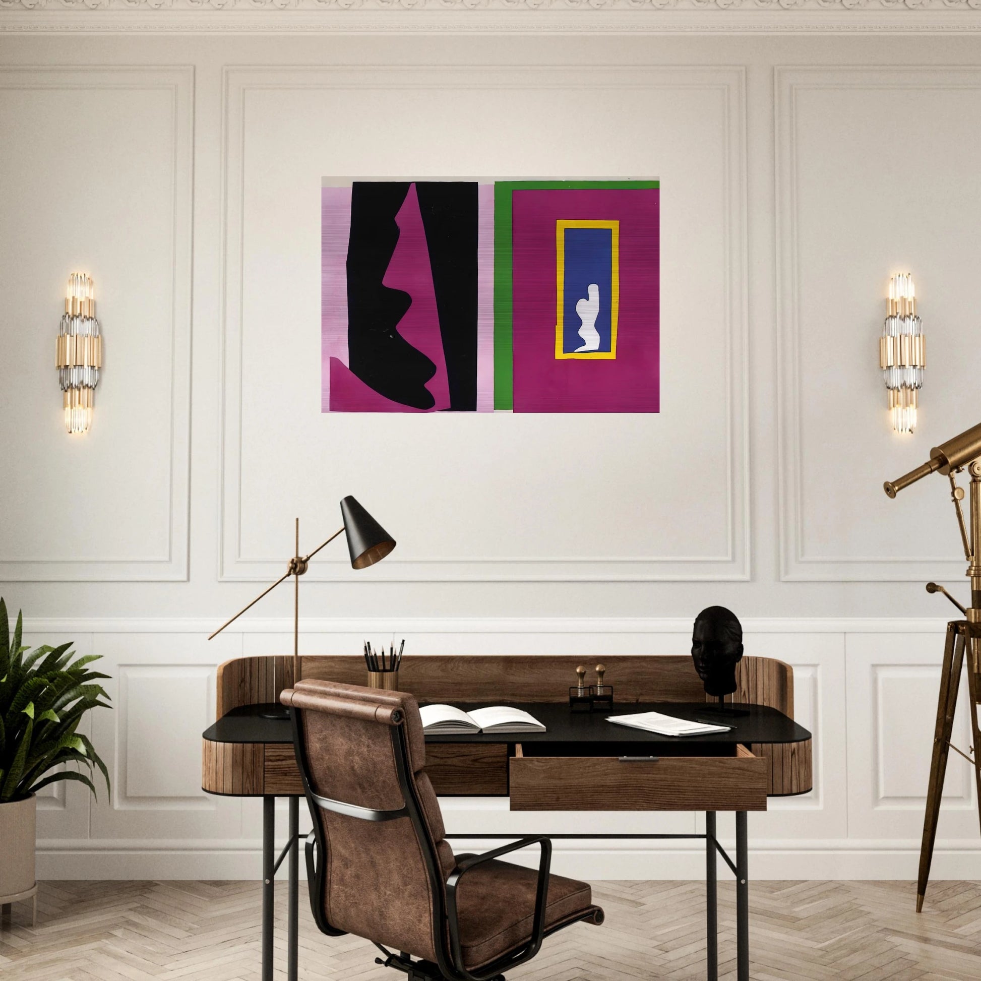 CUT OUTS - Henri Matisse Brushed Aluminum Print - 70x100 cm / 28x40 inches | Henri Matisse Aluminum Print | Henri Matisse Prints