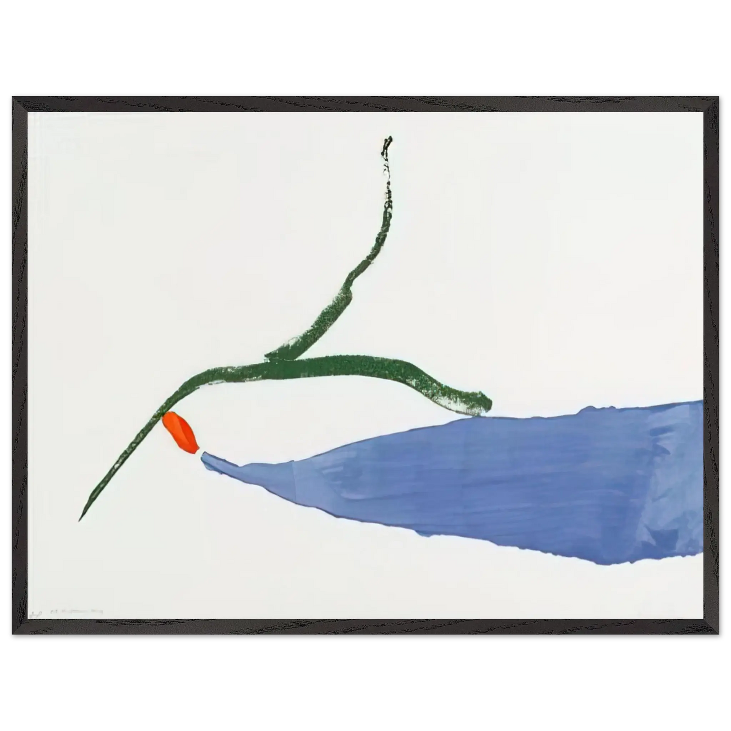 Helen Frankenthaler - A Little Zen - 1970 Wall art - 70x100 cm / 28x40 Inches - Premium Wooden Framed Poster With Fine Art Paper - White frame