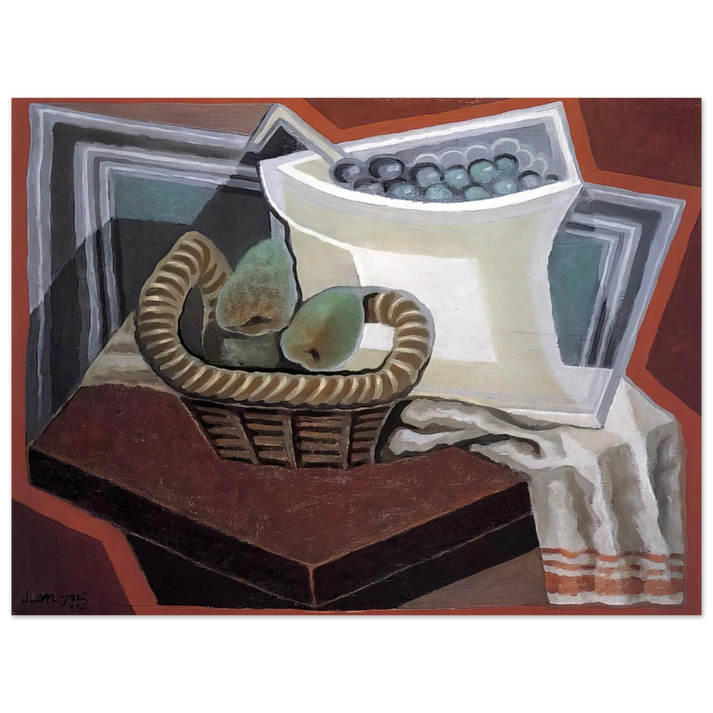 Juan Gris - THE BASKET OF PEARS 1925  75x100 cm / 30x40inches Fine Art Poster