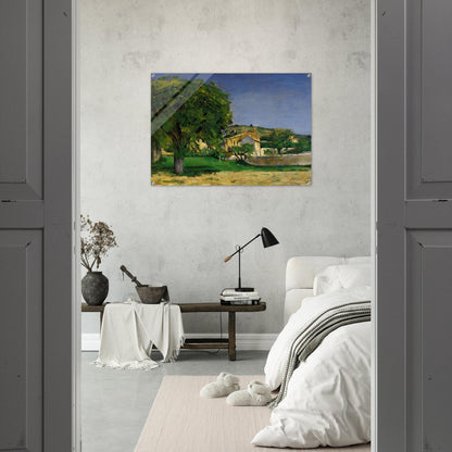 Chestnut Trees and Farmstead of Jas de Bouffin - Paul Cézanne Acrylic Print - 70x100 cm / 28x40″ inches