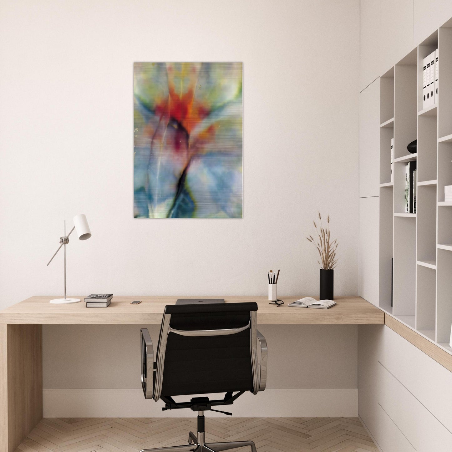 Abstraction - Sam Gilliam Brushed Aluminum Print - 70x100 cm / 28x40 inches | Sam Gilliam Aluminum Print | Sam Gilliam Prints
