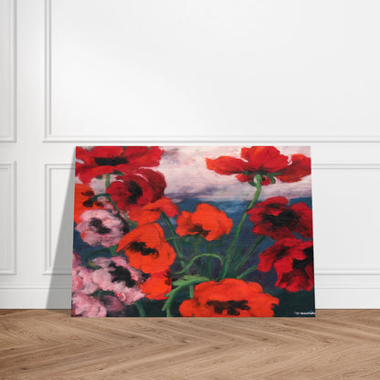 Large Poppies - Emil Nolde Brushed Aluminum Print - 70x100 cm / 28x40 inches | Emil Nolde Aluminum Print | Emil Nolde Prints