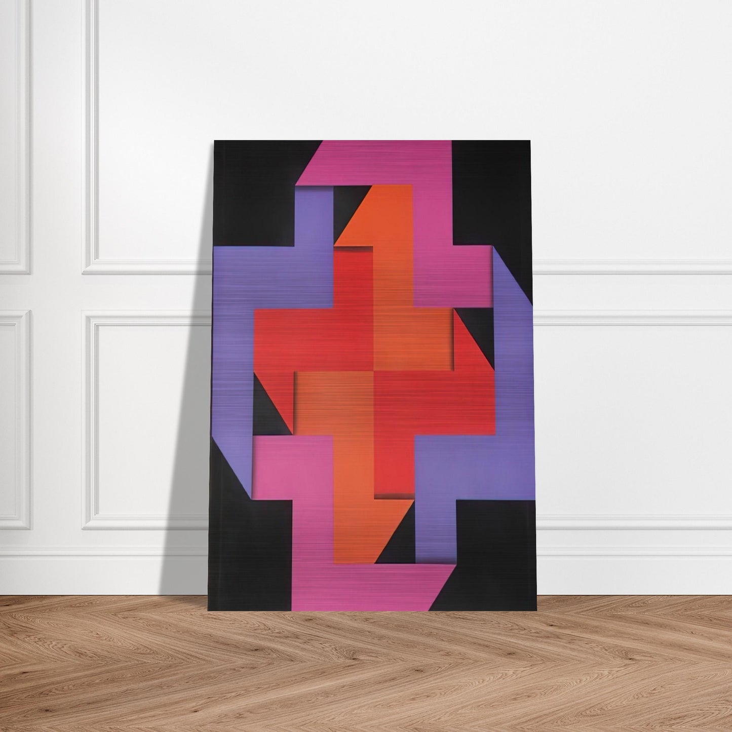 Tibacuy - 1969 - Omar Rayo Brushed Aluminum Print - 70x100 cm / 28x40 inches | Omar Rayo Aluminum Print | Omar Rayo Prints