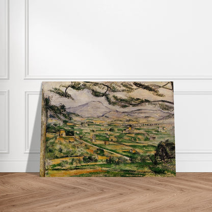 Mont Sainte-Victoire with Large Pine - Paul Cézanne Brushed Aluminum Print - 70x100 cm / 28x40 inches | Paul Cézanne Aluminum Print | Paul Cézanne Prints