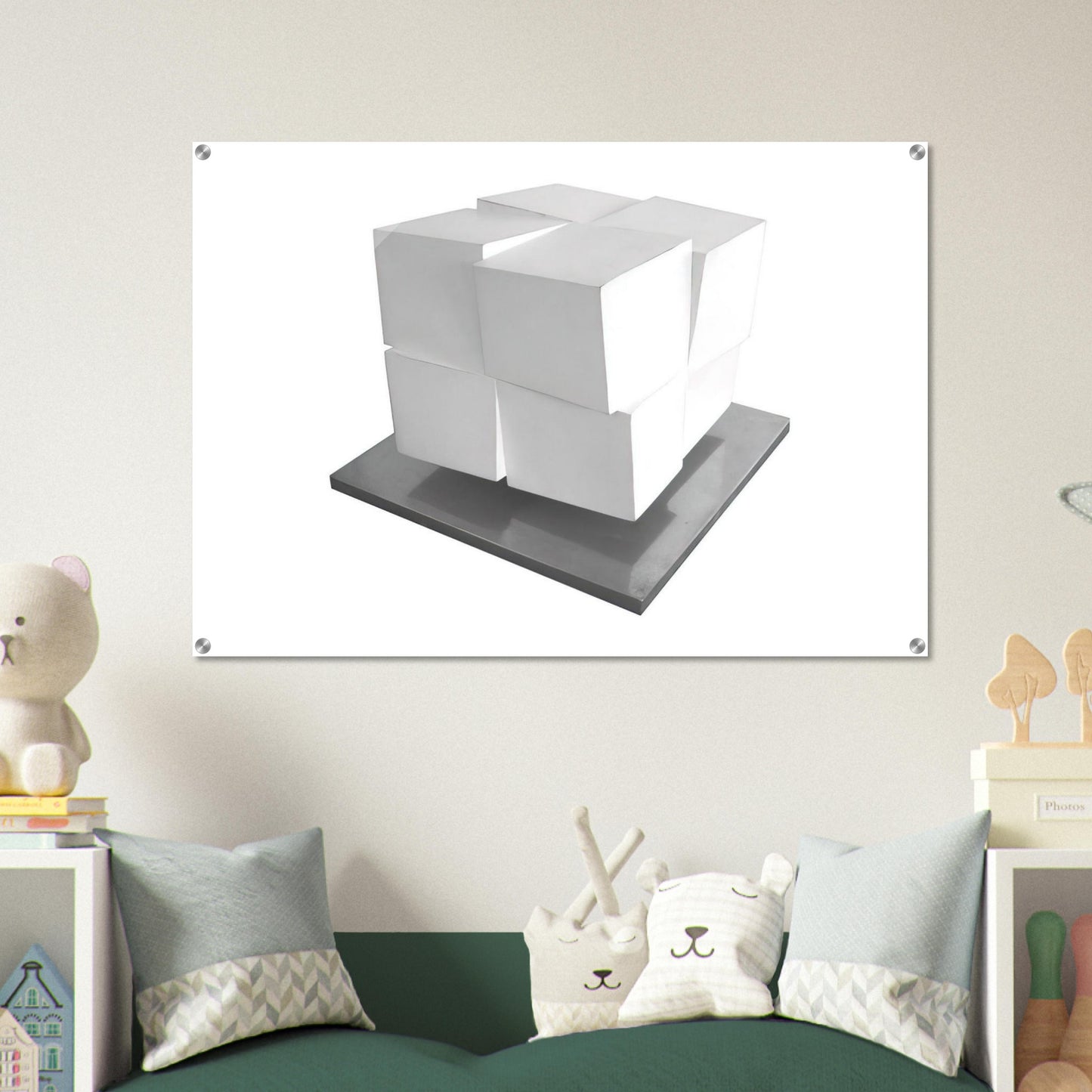 Split Cube - 1962 - Jeremy Moon Acrylic Print - 70x100 cm / 28x40″ inches | Jeremy Moon Wall Art | Jeremy Moon Prints