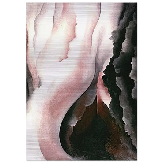 Dark Iris ?2 - Georgia O'Keeffe Brushed Aluminum Print - 70x100 cm / 28x40 inches | Georgia O'Keeffe Aluminum Print | Georgia O'Keeffe Prints