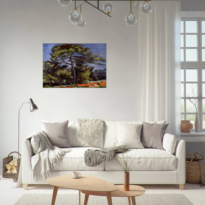 The Great Pine - Paul Cézanne Brushed Aluminum Print - 70x100 cm / 28x40 inches | Paul Cézanne Aluminum Print | Paul Cézanne Prints