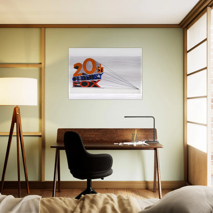 TRADEMARK 4 1962 - Edward Ruscha Brushed Aluminum Print - 70x100 cm / 28x40 inches | Edward Ruscha Aluminum Print | Edward Ruscha Prints