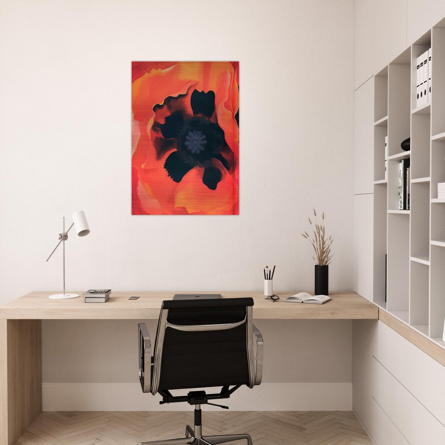 Poppy 2 - Georgia O'Keeffe Brushed Aluminum Print - 70x100 cm / 28x40 inches | Georgia O'Keeffe Aluminum Print | Georgia O'Keeffe Prints
