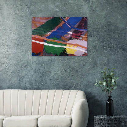 Festival - 1983 - Albert Irvin Brushed Aluminum Print - 70x100 cm / 28x40 inches | Albert Irvin Aluminum Print | Albert Irvin Prints