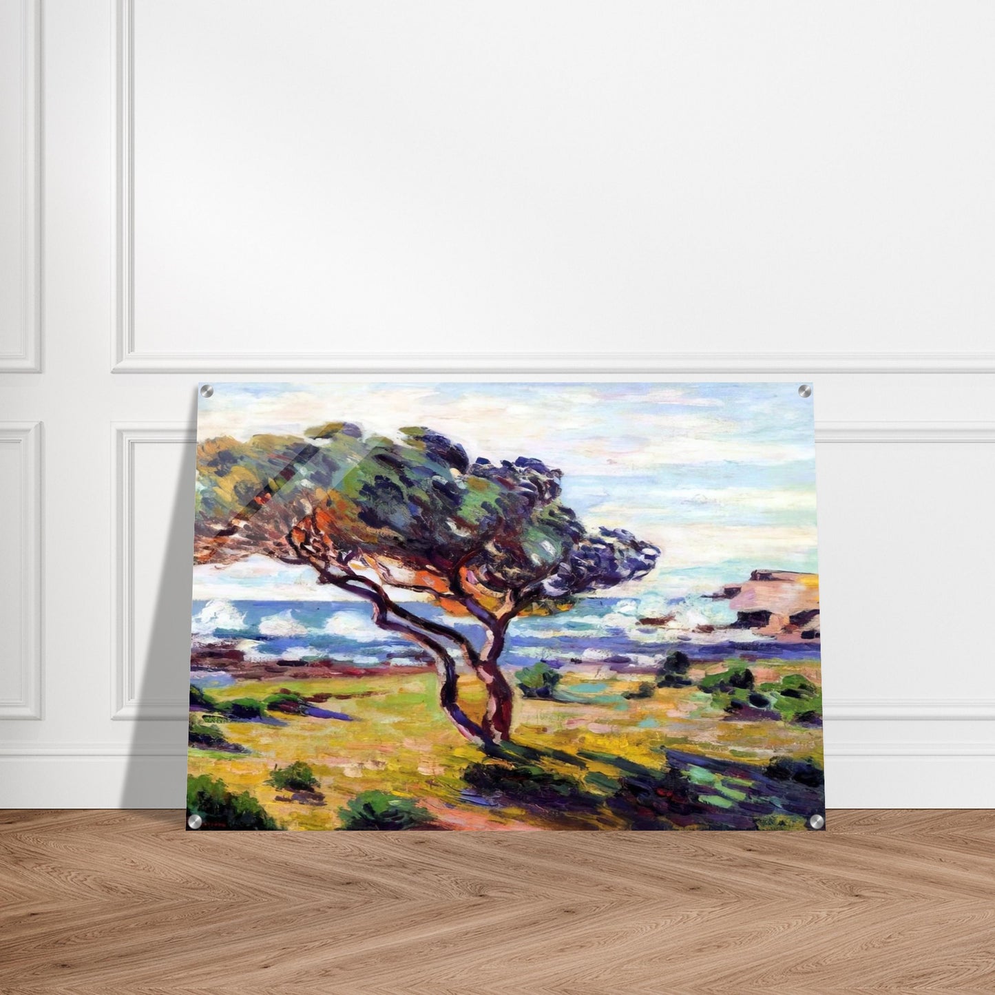 Rafales de vent, Le Brusc - 1911 - Armand Guillaumin Acrylic Print - 70x100 cm / 28x40″ inches | Armand Guillaumin Wall Art | Armand Guillaumin Prints