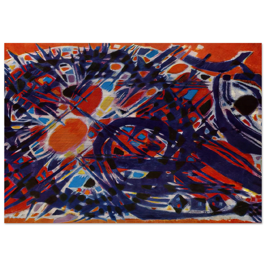 Couronne d'épines - 1954 - Alfred Manessier Brushed Aluminum Print - 70x100 cm / 28x40 inches | Alfred Manessier Aluminum Print | Alfred Manessier Prints