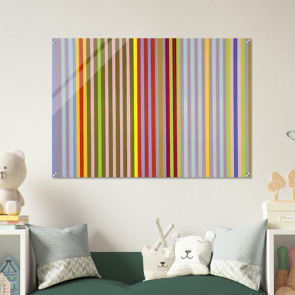 Apricot Ripple - 1968 - Gene Davis Acrylic Print - 70x100 cm / 28x40″ inches