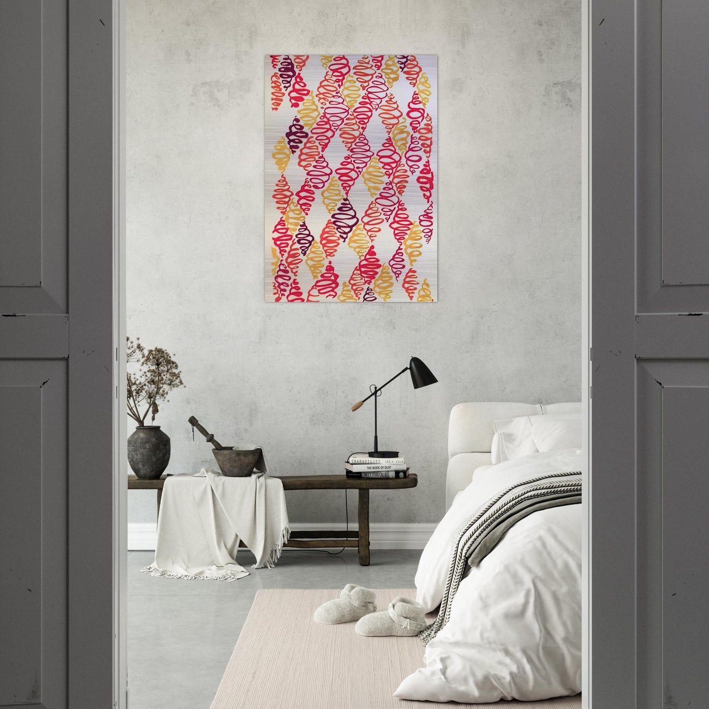 COMPOSITION 32 - Sonia Delaunay Brushed Aluminum Print - 70x100 cm / 28x40 inches | Sonia Delaunay Aluminum Print | Sonia Delaunay Prints