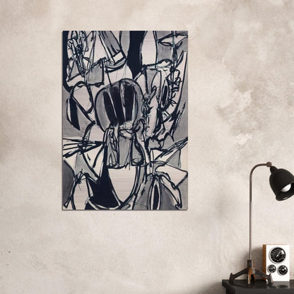 Bird Land - 1952 - Gene Davis Brushed Aluminum Print - 70x100 cm / 28x40 inches | Gene Davis Aluminum Print | Gene Davis Prints