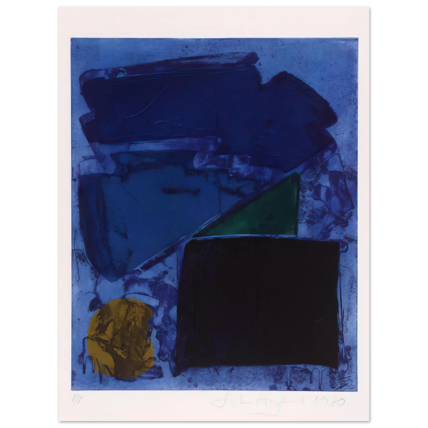 John Hoyland - Memphis - 1980  75x100 cm / 30x40inches Fine Art Poster