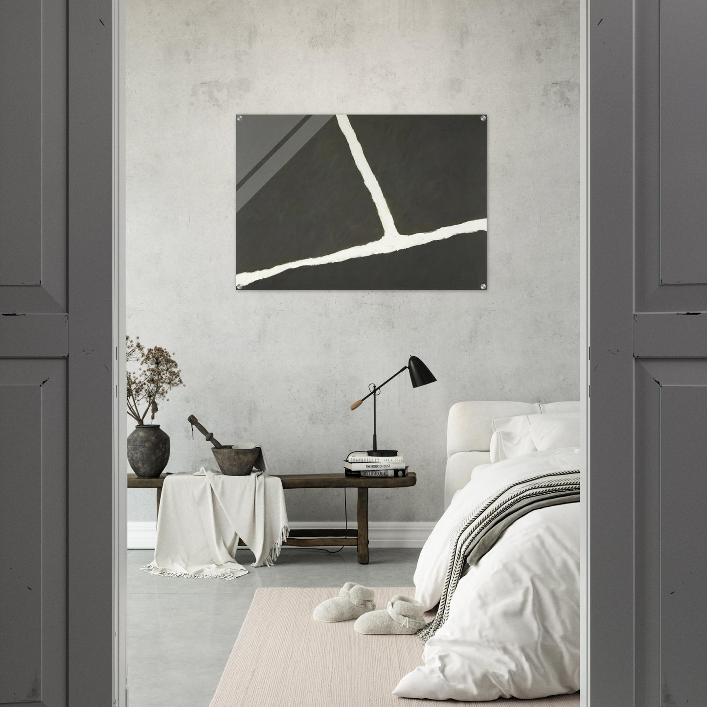 Krijtlijnen HV - 1977 - Ralston Crawford Acrylic Print - 70x100 cm / 28x40″ inches