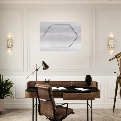 Steel-Life N°43 - Minimalism - Francois Morellet Brushed Aluminum Print - 70x100 cm / 28x40 inches | Francois Morellet Aluminum Print | Francois Morellet Prints