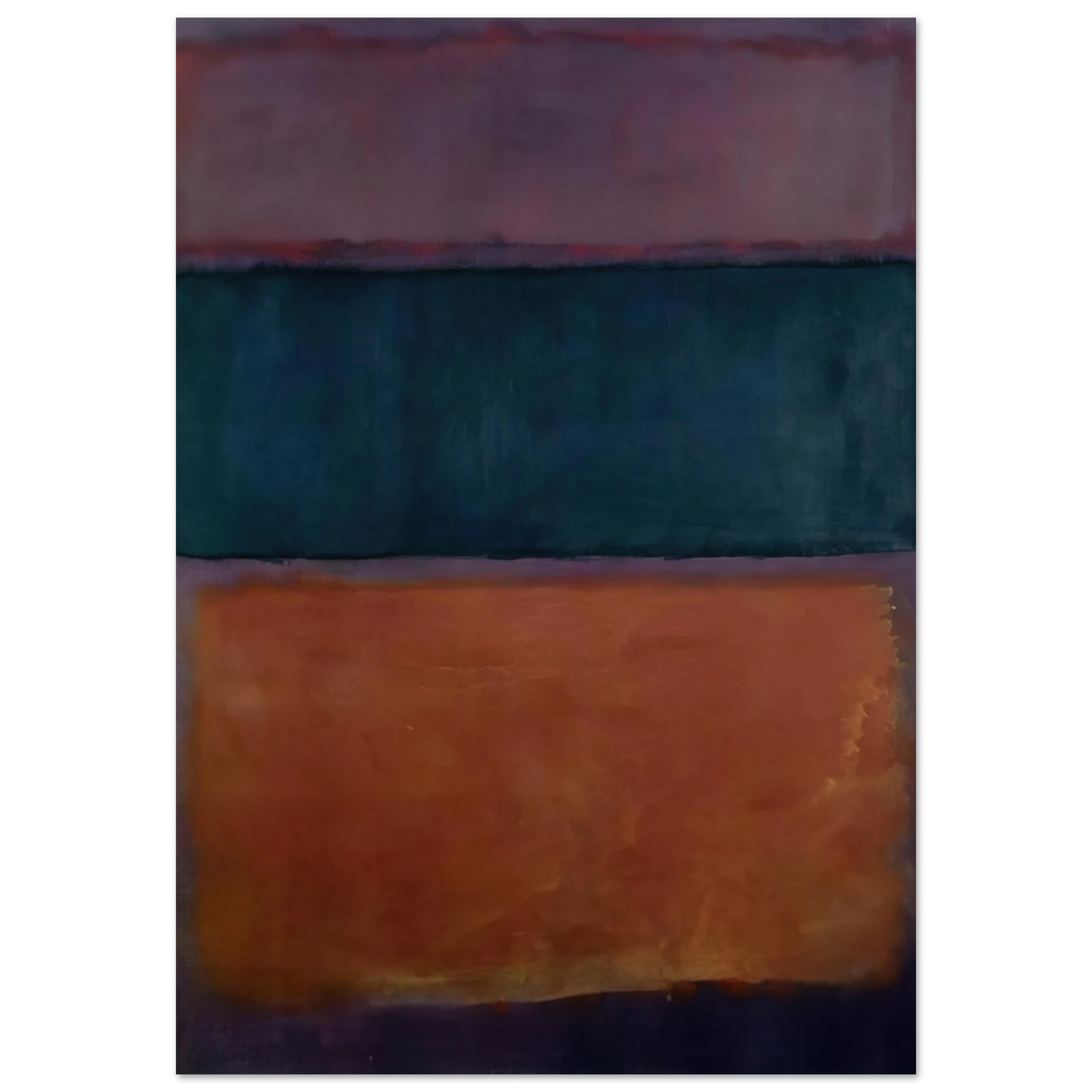 Helen Frankenthaler - Untitled - 1963 Wall art - 20x25 cm / 8x10 inches - Premium Wooden Framed Poster With Fine Art Paper-canvas - Wood frame