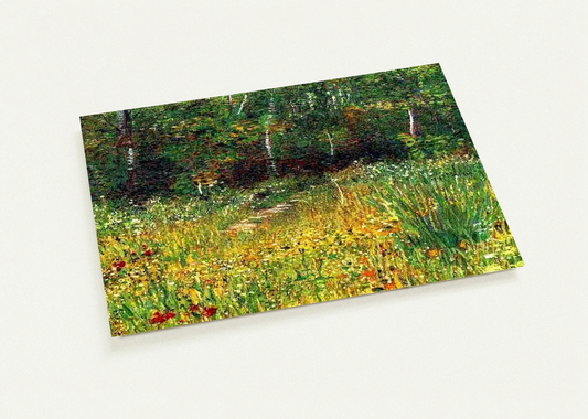 Park at Asnieres in Spring By Vincent van Gogh Pack of 10 Post Cards | Vincent van Gogh Post Cards | A6 (10.5 x 14.8 cm) - 4.1 x 5.8 inches