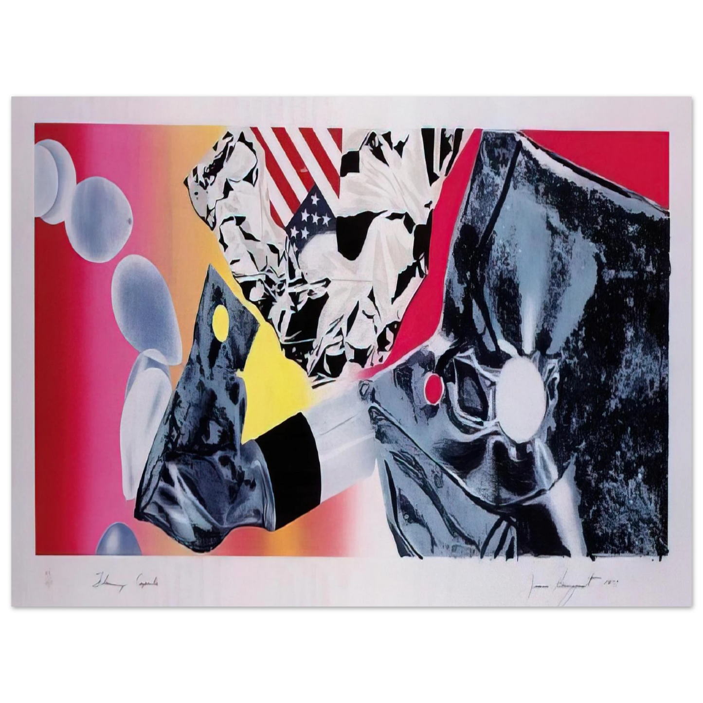 James Rosenquist - Flamingo Capsule  75x100 cm / 30x40inches Fine Art Poster