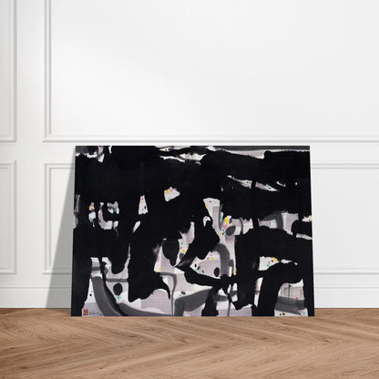 Alienation - 1992 - Wu Guanzhong Brushed Aluminum Print - 70x100 cm / 28x40 inches | Wu Guanzhong Aluminum Print | Wu Guanzhong Prints