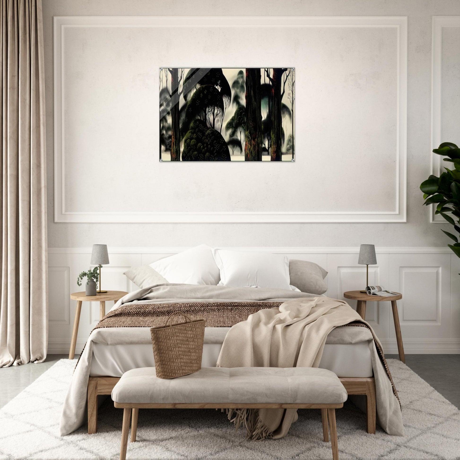 Forest Magic - Eyvind Earle Acrylic Print - 70x100 cm / 28x40″ inches | Eyvind Earle Wall Art | Eyvind Earle Prints