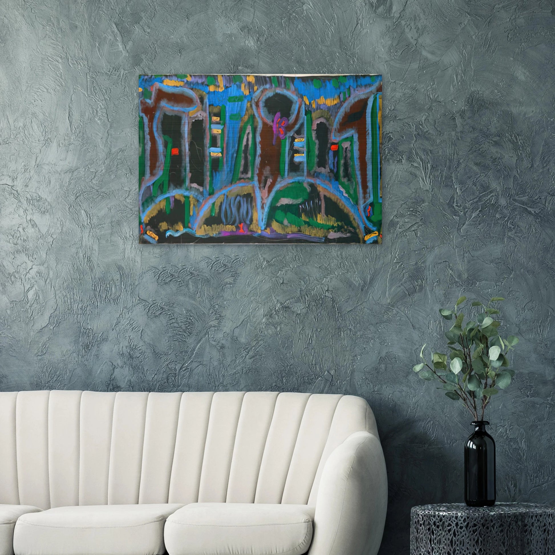 Garden in Saint Denis - 1980 - Betty Parsons Brushed Aluminum Print - 70x100 cm / 28x40 inches | Betty Parsons Aluminum Print | Betty Parsons Prints