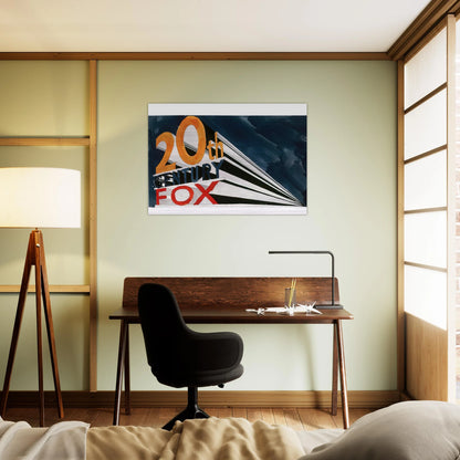 20TH CENTURY FOX 1962 - Edward Ruscha Brushed Aluminum Print - 70x100 cm / 28x40 inches | Edward Ruscha Aluminum Print | Edward Ruscha Prints