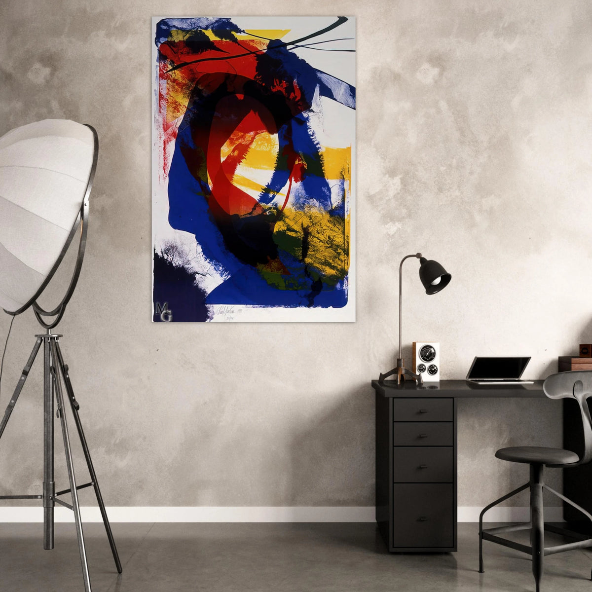 Distance Finding Mozart - 1992 - Paul Jenkins Art Prints - 100x150 cm / 40x60″ inches | Paul Jenkins Poster | Paul Jenkins Prints