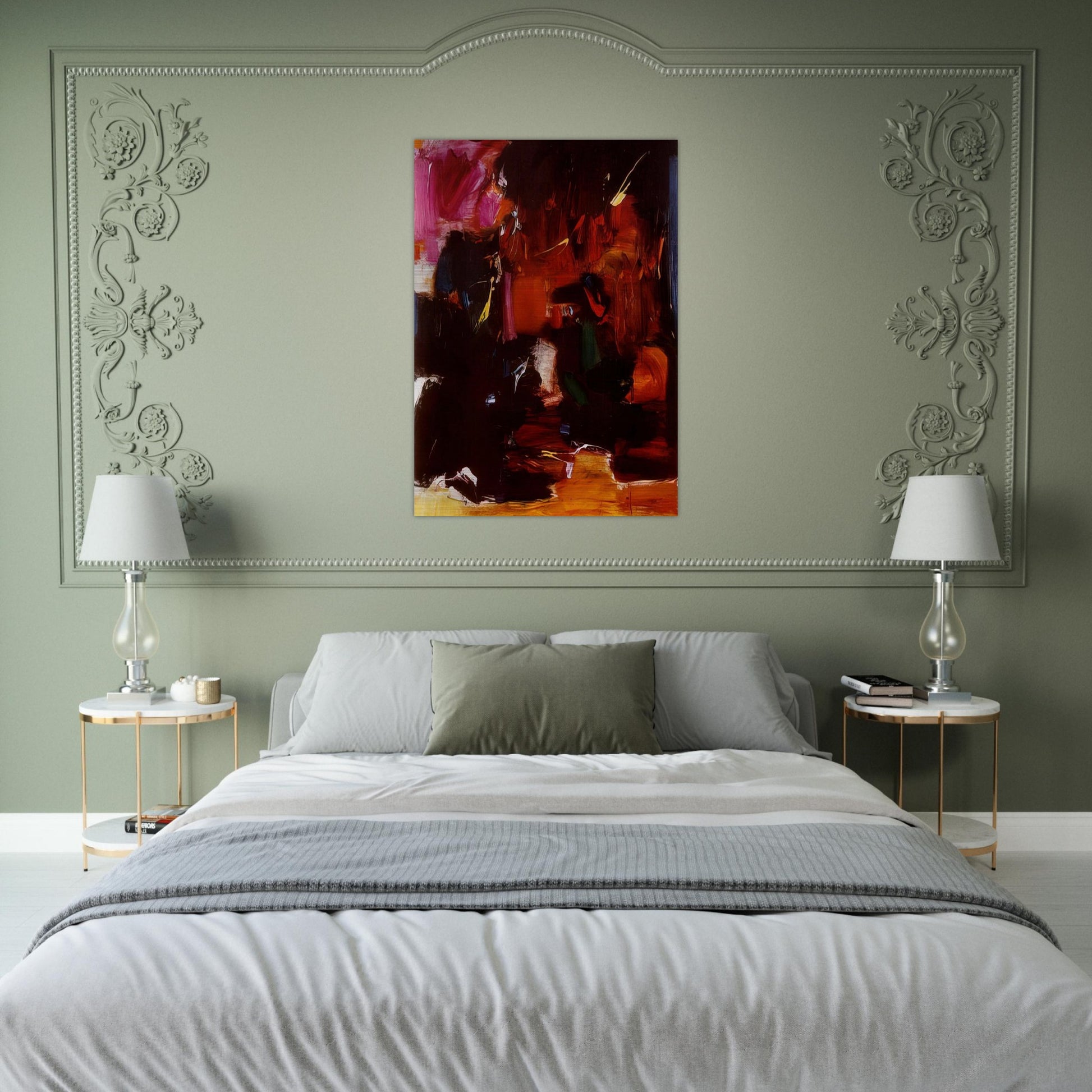 Summer Night s Bliss - Hans Hofmann Brushed Aluminum Print - 70x100 cm / 28x40 inches | Hans Hofmann Aluminum Print | Hans Hofmann Prints