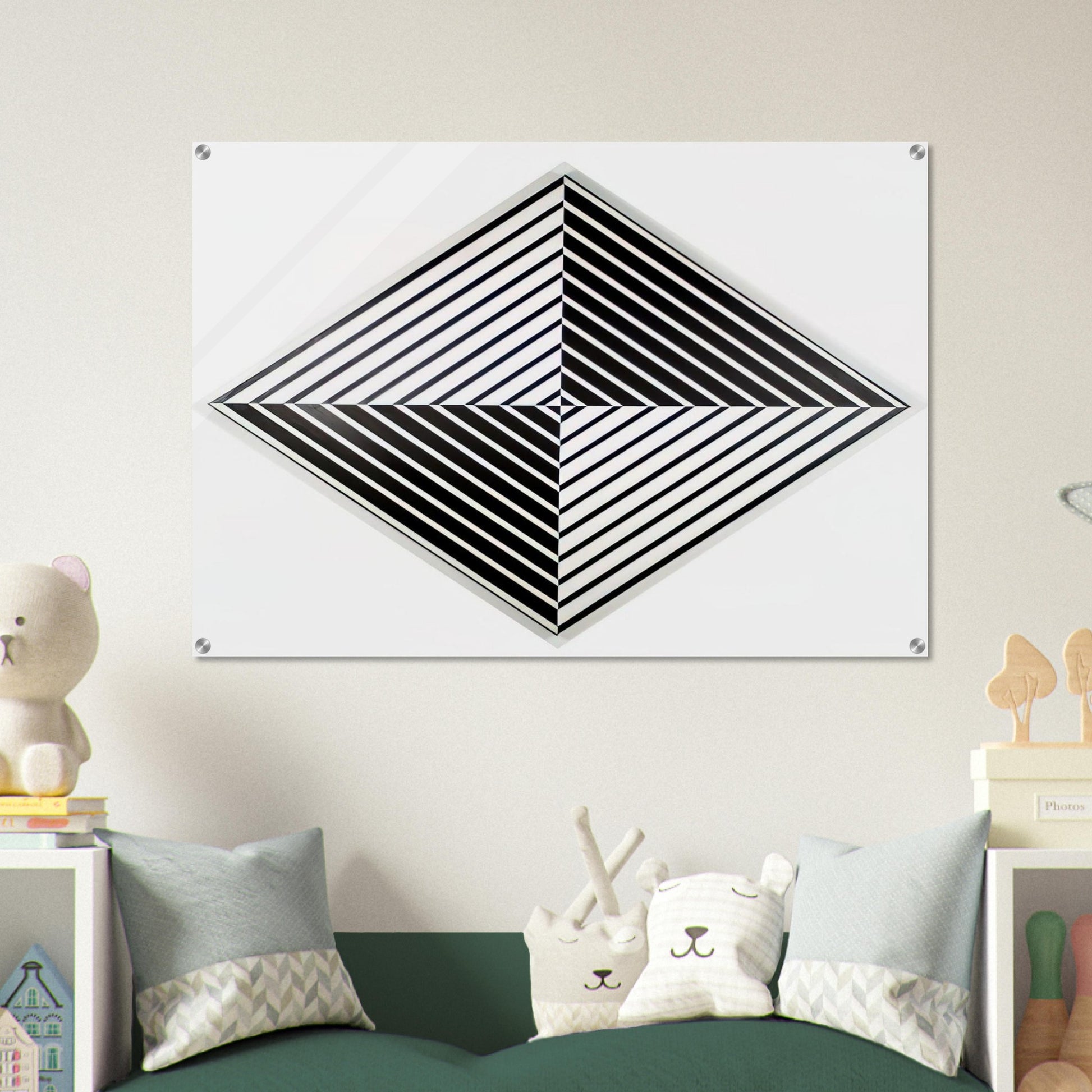 Black and White - 1952 - Carmen Herrera Acrylic Print - 70x100 cm / 28x40″ inches