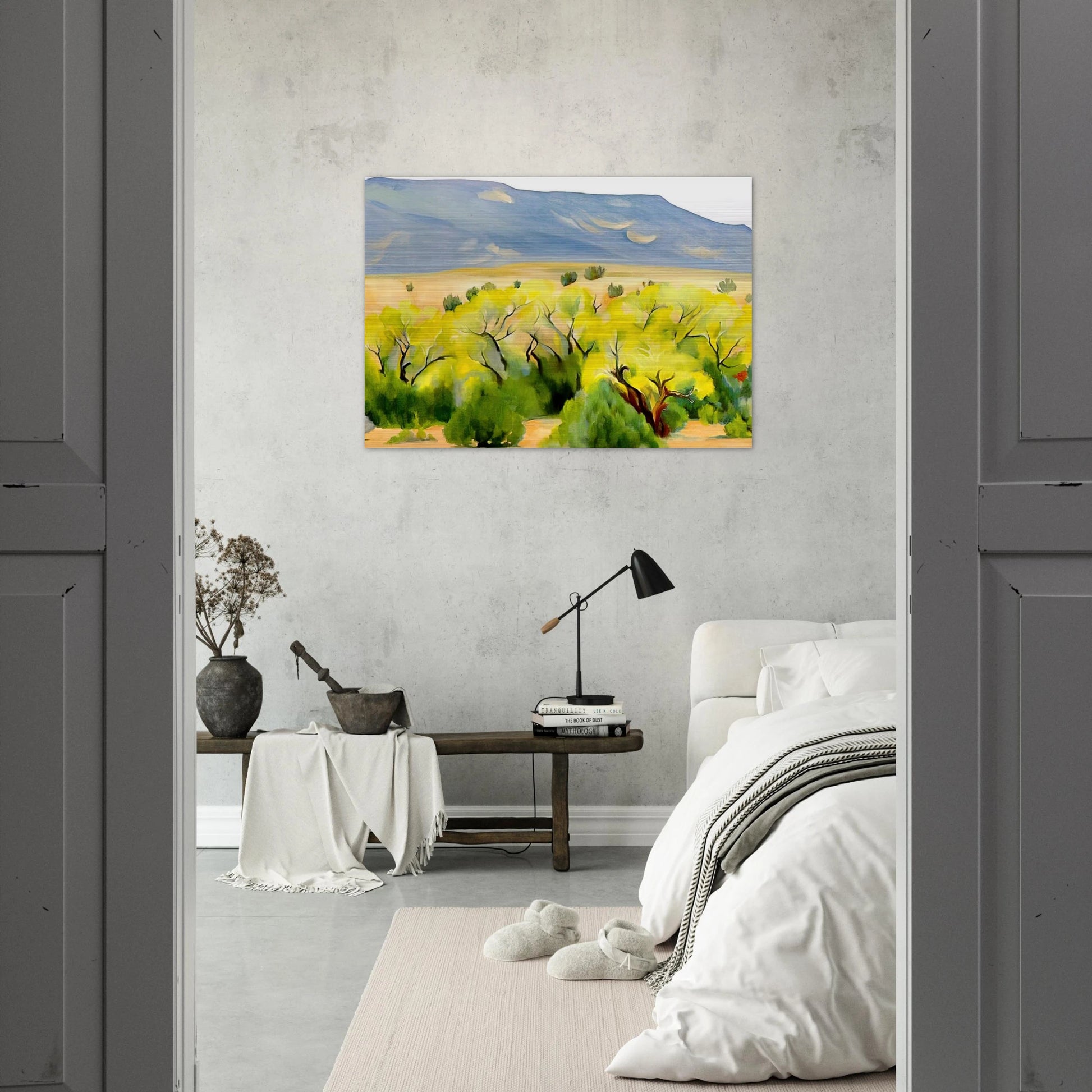 Cottonwood III - Georgia O'Keeffe Brushed Aluminum Print - 70x100 cm / 28x40 inches | Georgia O'Keeffe Aluminum Print | Georgia O'Keeffe Prints