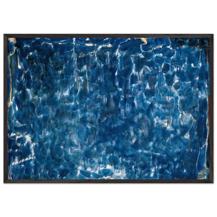 Untitled  SFP53-31  - Sam Francis 70x100 cm / 28x40 inches Framed Art Print – Black Wooden Frame