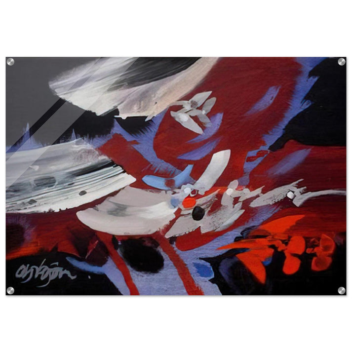 VIENTOS 1989 - Alejandro Obregon Acrylic Print - 70x100 cm / 28x40″ inches | Alejandro Obregon Wall Art | Alejandro Obregon Prints