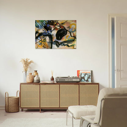 BLACK SPOT 1912 - Wassily Kandinsky Brushed Aluminum Print - 70x100 cm / 28x40 inches | Wassily Kandinsky Aluminum Print | Wassily Kandinsky Prints