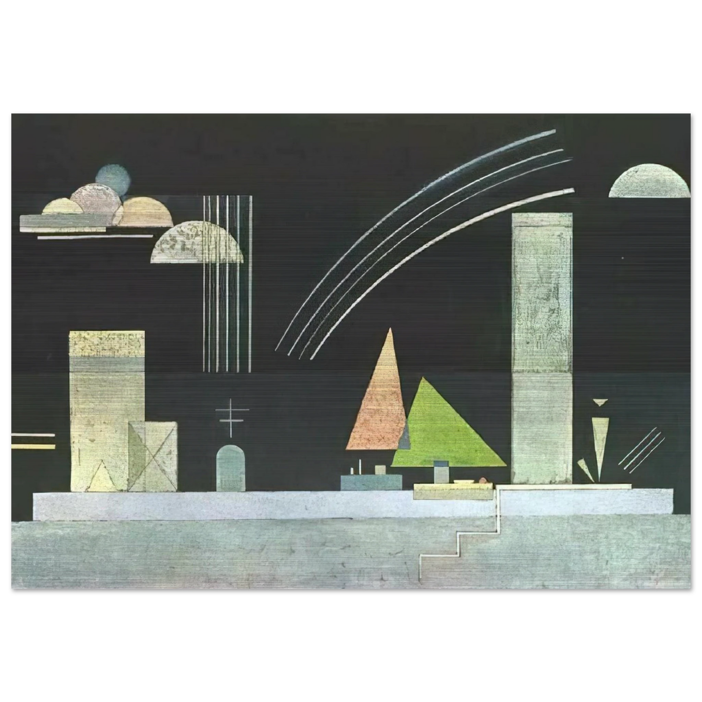 AT REST - Wassily Kandinsky Brushed Aluminum Print - 70x100 cm / 28x40 inches | Wassily Kandinsky Aluminum Print | Wassily Kandinsky Prints