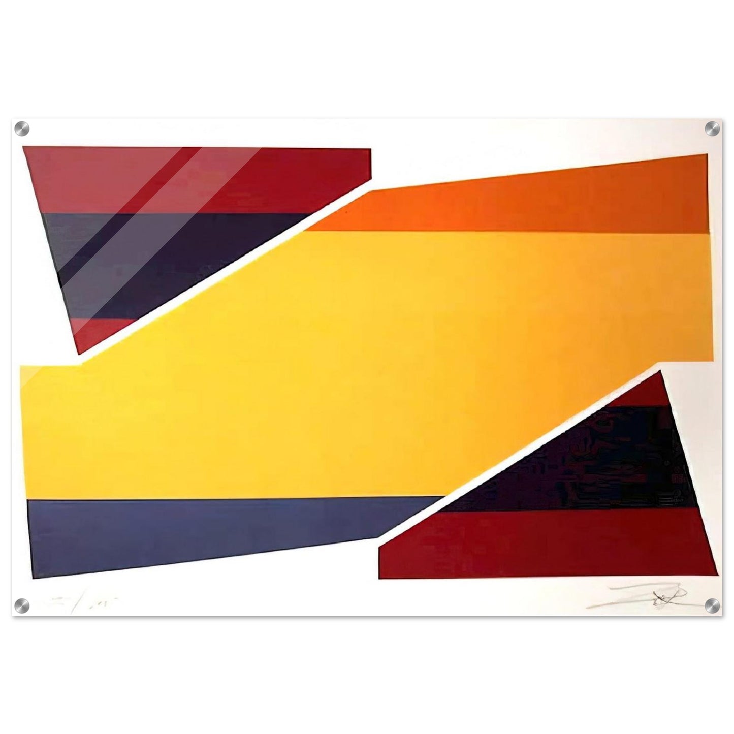Rotation II - 1980 - Larry Zox Acrylic Print - 70x100 cm / 28x40″ inches