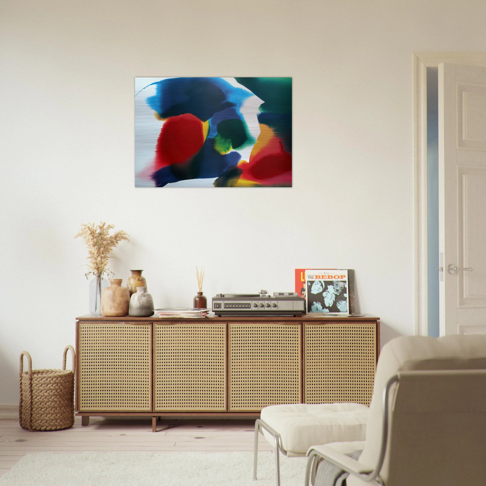 Phenomena Sherman Vortex - Paul Jenkins Brushed Aluminum Print - 70x100 cm / 28x40 inches | Paul Jenkins Aluminum Print | Paul Jenkins Prints