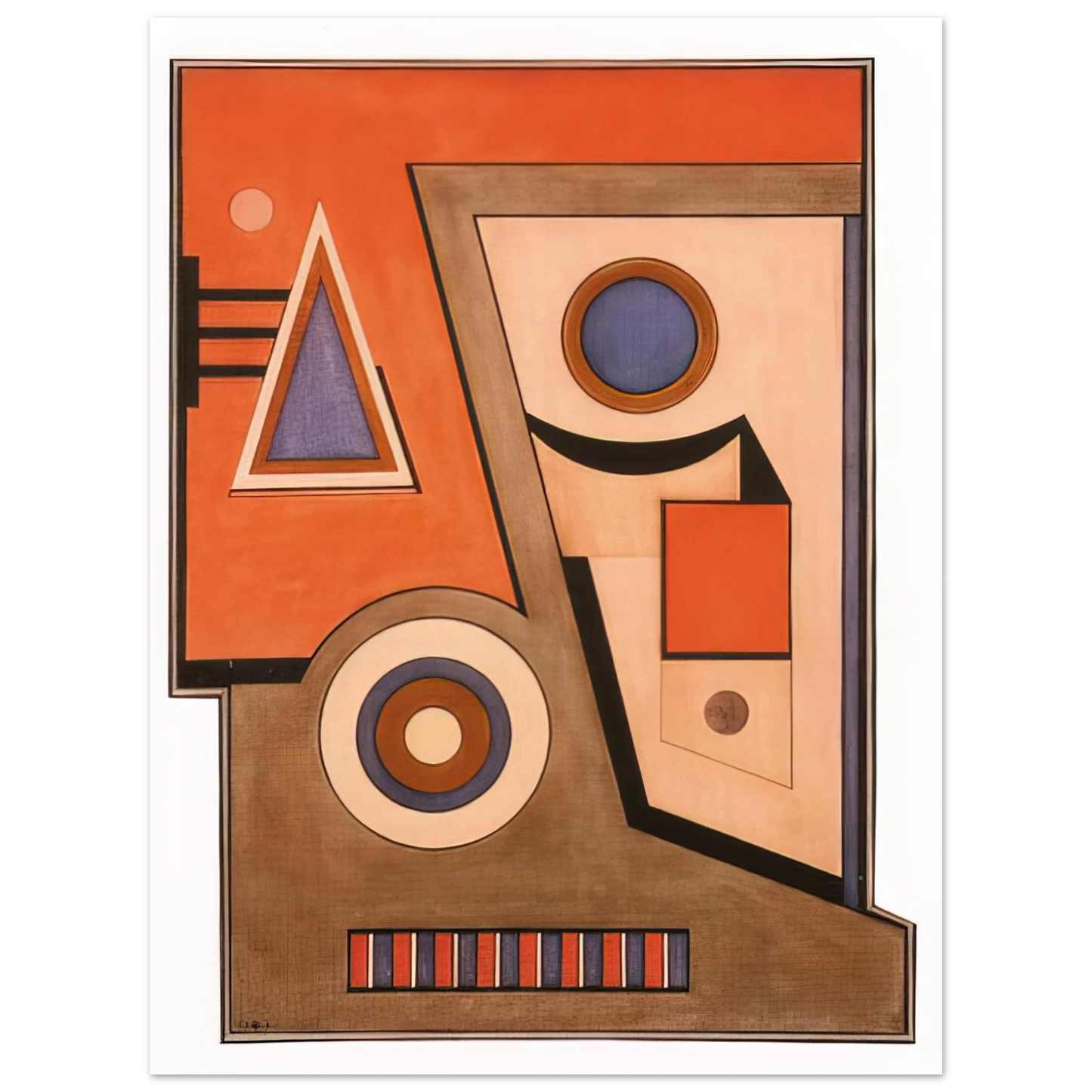 Carmelo Arden Quin - Almagro - Concretism  75x100 cm / 30x40inches Fine Art Poster