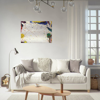 #2 Pri-Rain - Sam Francis Brushed Aluminum Print - 70x100 cm / 28x40 inches | Sam Francis Aluminum Print | Sam Francis Prints
