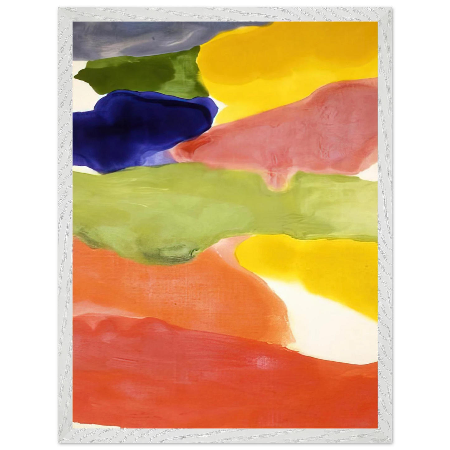 Helen Frankenthaler - Tutti-Fruitti - 1966 Wall art - 30x40 cm / 12x16 inches - Premium Wooden Framed Poster With Fine Art Paper-canvas - Wood frame
