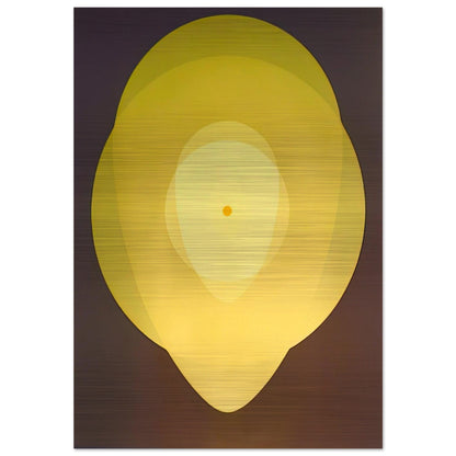 Yellow Mandala - 1970 - Clarence Holbrook Carter Brushed Aluminum Print - 70x100 cm / 28x40 inches | Clarence Holbrook Carter Aluminum Print | Clarence Holbrook Carter Prints