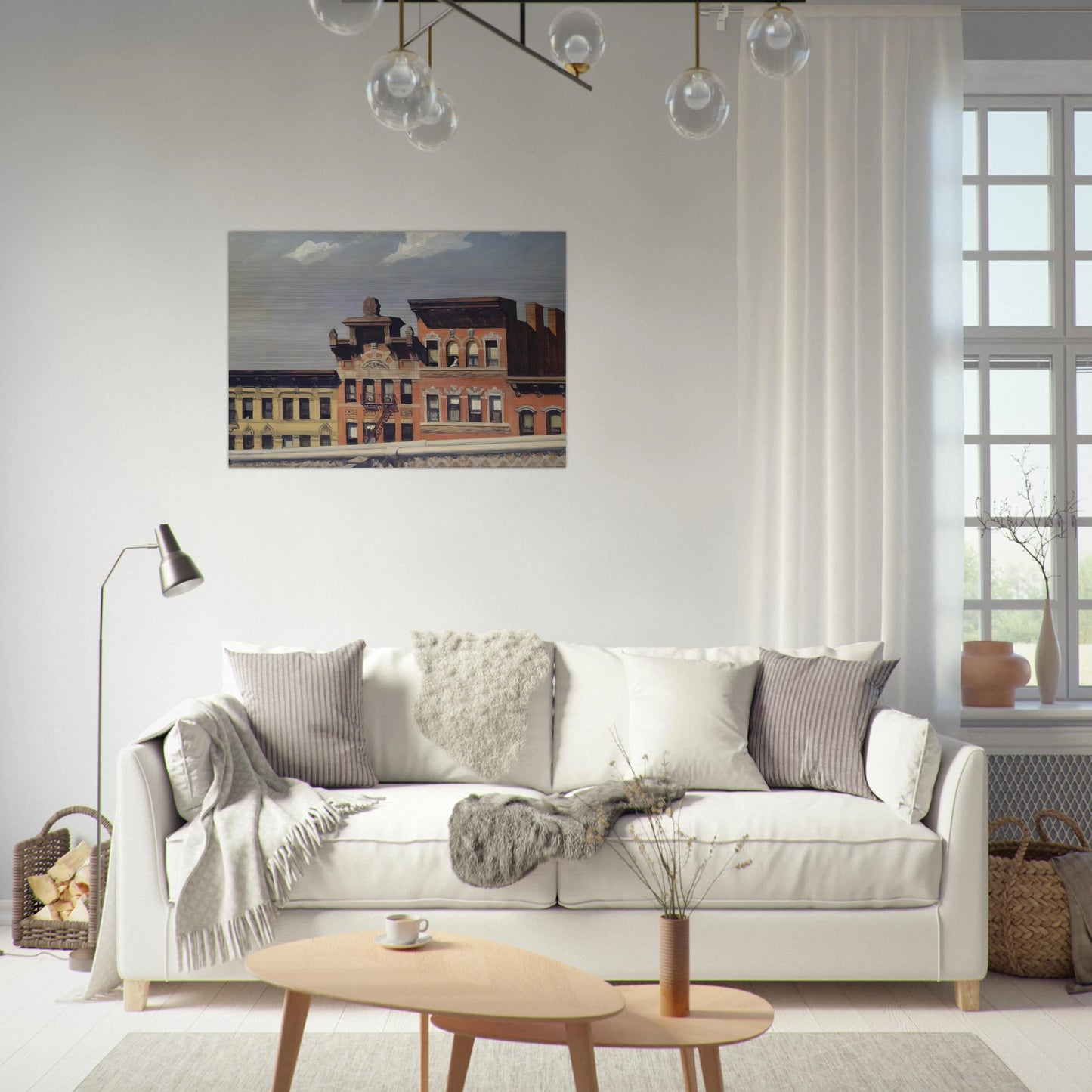 From Williamsburg Bridge - Edward Hopper Brushed Aluminum Print - 70x100 cm / 28x40 inches | Edward Hopper Aluminum Print | Edward Hopper Prints