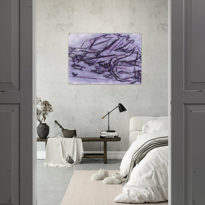 TREE AT TRETIRE - Frank Auerbach Acrylic Print - 70x100 cm / 28x40″ inches | Frank Auerbach Wall Art | Frank Auerbach Prints