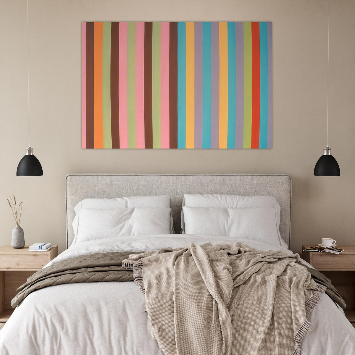 Boudoir Painting - 1965 - Gene Davis Art Prints - 100x150 cm / 40x60″ inches | Gene Davis Poster | Gene Davis Prints