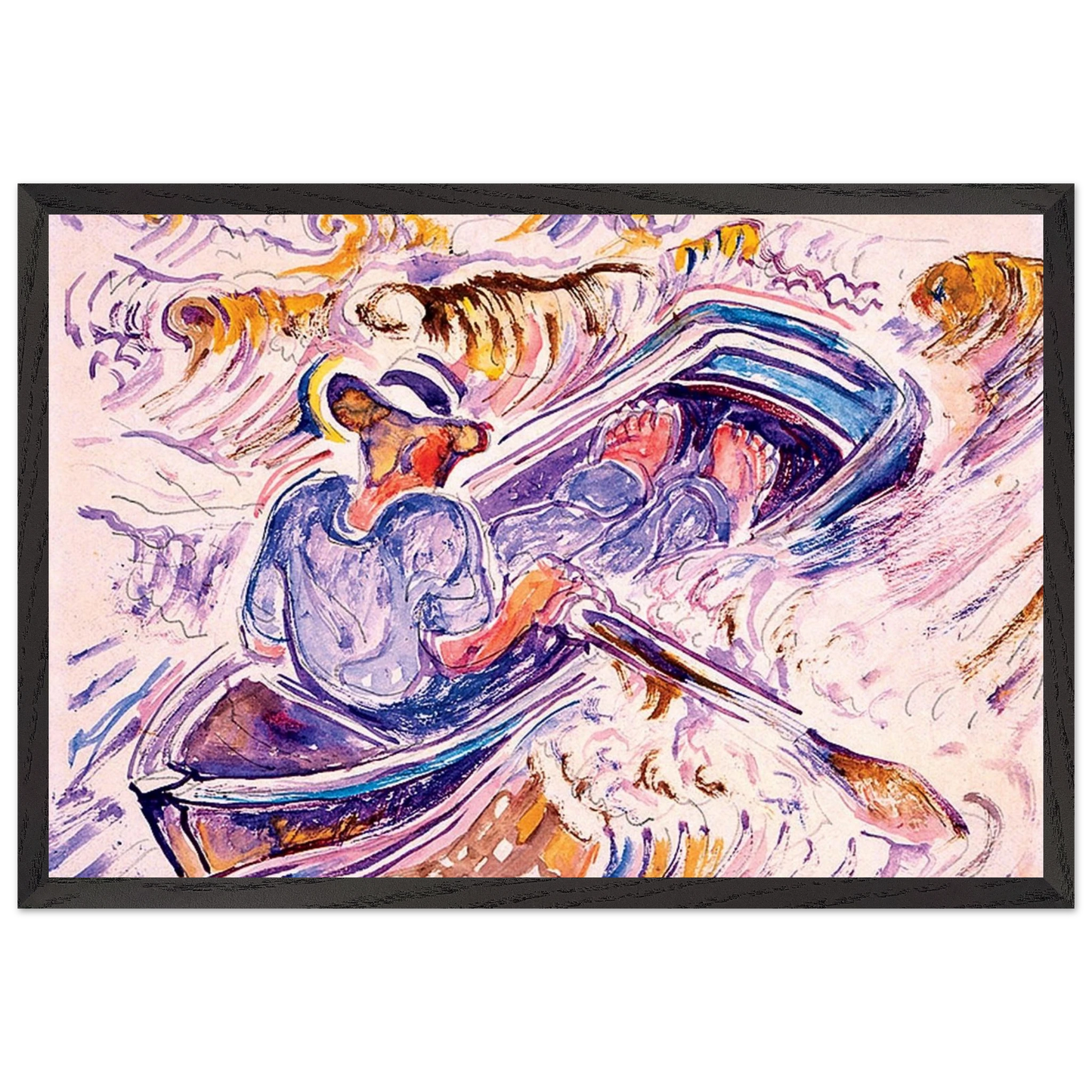 Walter Inglis Anderson - Walter Anderson Wall art - 20x25 cm / 8x10 inches - Premium Wooden Framed Poster With Fine Art Paper-canvas - Black frame