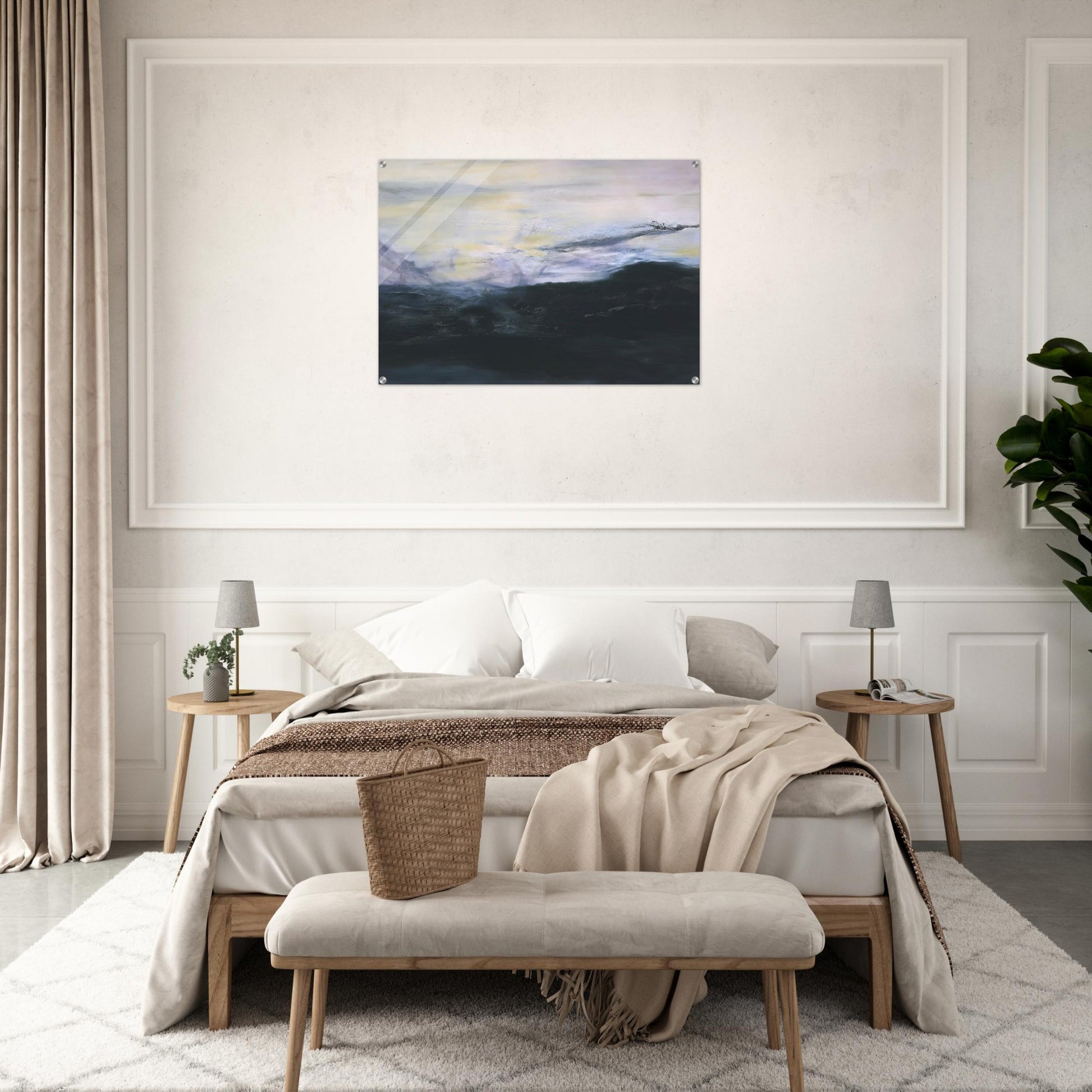 15 02 2001 2001 - Zao Wou-Ki Acrylic Print - 70x100 cm / 28x40″ inches